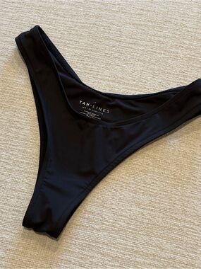 Women's Black High-Cut Bikini Bottom